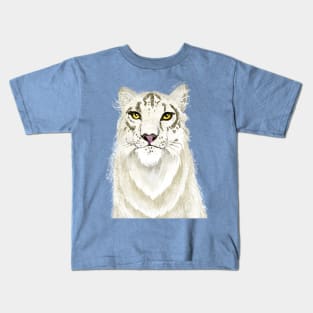 Snow Leopard Kids T-Shirt